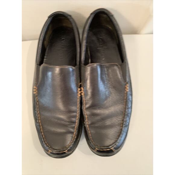 Cole Haan Tucker Venetian Black Leather Loafers CO3557 Sz 11 M Driving Slip On main image 5